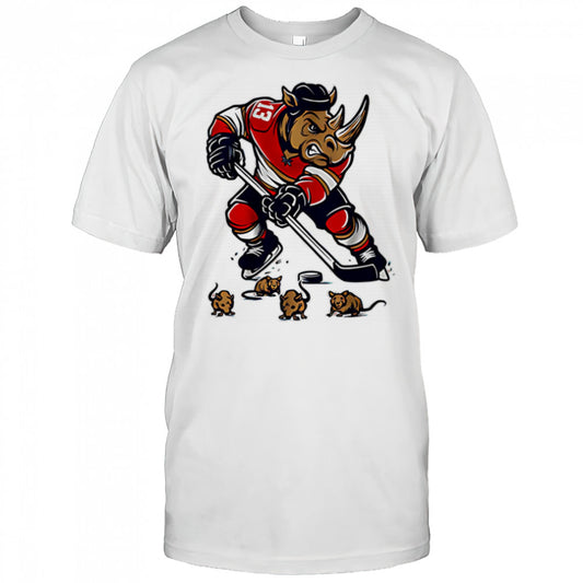Sam Reinhart Rhino mascot shirt