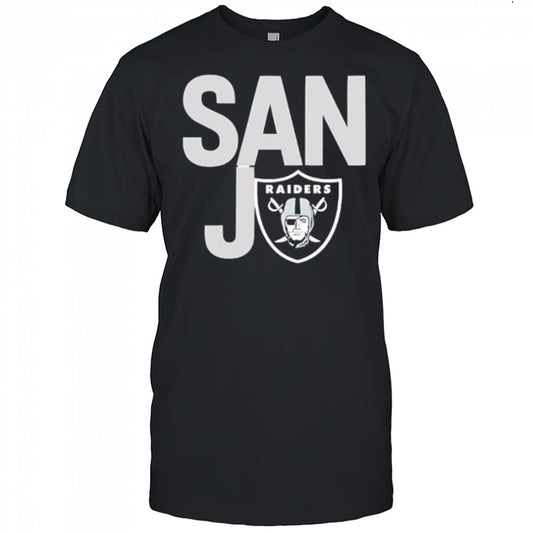 San Jo Las Vegas Raiders logo shirt