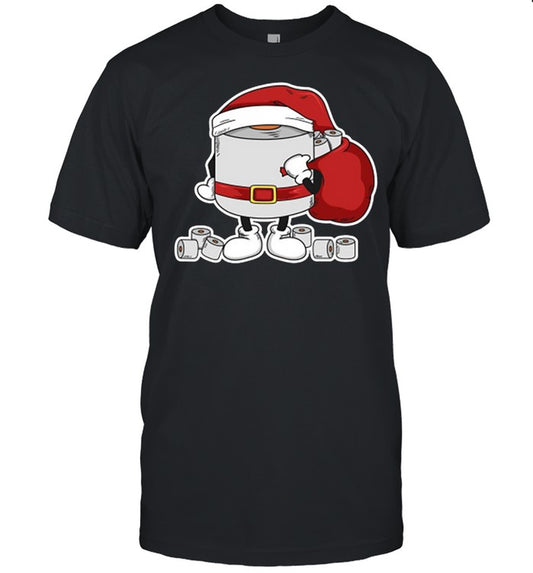 Santa toilet paper shirt