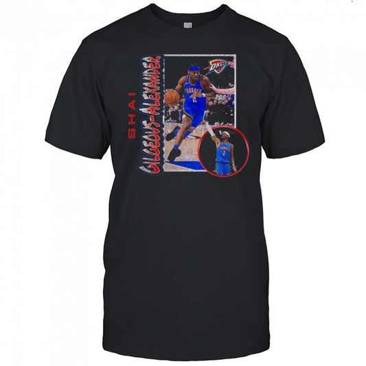 Shai Gilgeous Alexander Oklahoma City Thunder ’90s Player Graphic 2025 Shirt