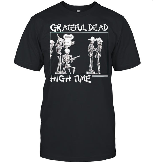 Skeleton Grateful Dead high time shirt