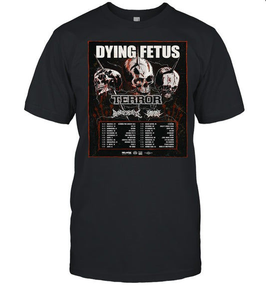 Skull Dying Fetus Terror T shirt