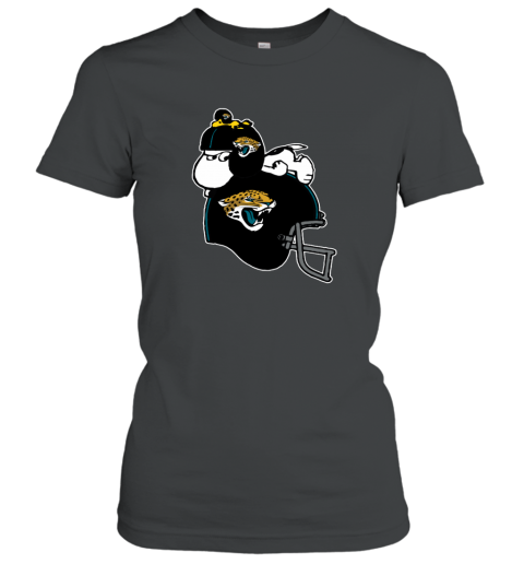 The Snoopy And Woodstock Resting On Jacksonville Jaguars Helmet Women039S T Shirt