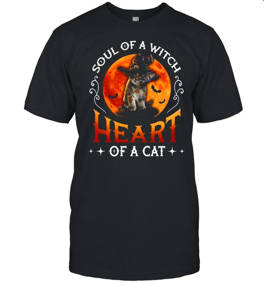 Soul of a witch heart of a cat shirt