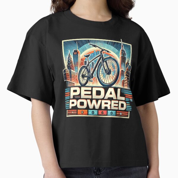 "Pedal Powered: Ride the Urban Wave" Boxy T-Shirt for Sale by leyfinder