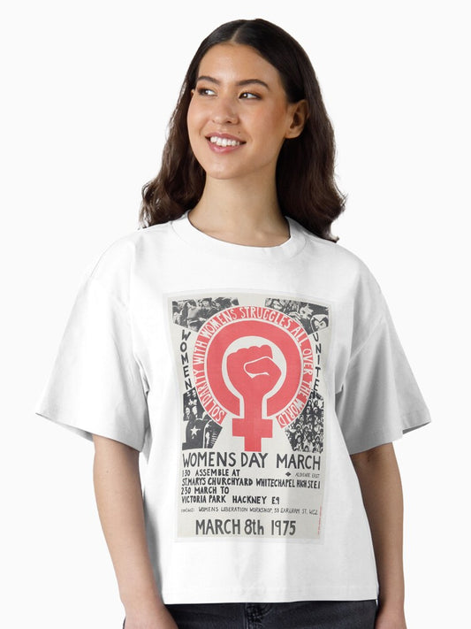 March Women's Day Boxy T-Shirt T-Shirt | Trending Design | High Demand Item