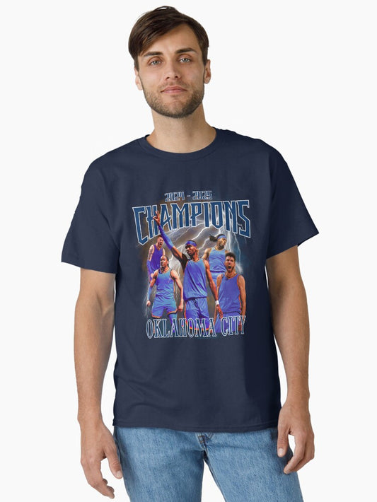 Oklahoma City Champions Thunder Classic T-shirt | Trendy Graphic Tee | Casual Unisex T-shirt