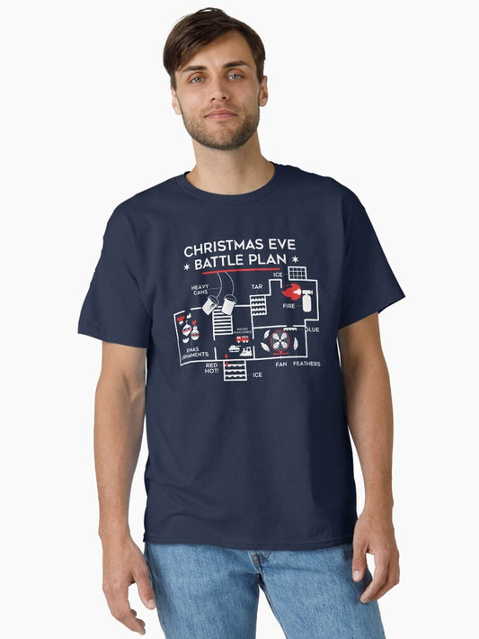 Christmas Eve Battle Plan Classic TShirt T-Shirt | Holiday Edition | Perfect For Daily Wear
