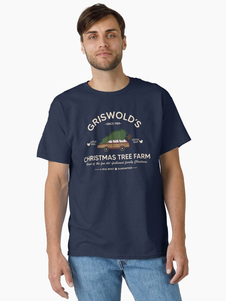 Vintage Griswold Christmas Tree Farm Classic TShirt T-Shirt | Top Trending Graphic | Perfect For Daily Wear