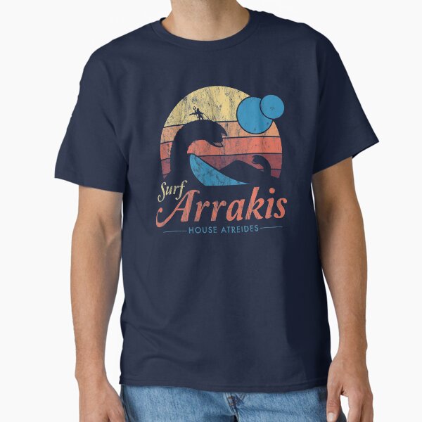"Visit Arrakis - Vintage Distressed Surf - Dune - Sci Fi" Classic T-Shirt for Sale by Nemons
