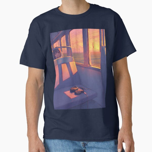 "on the train to Tokyo" Classic T-Shirt by Working-Woman