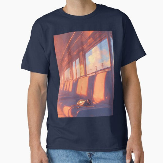"Night train to Tokyo" Classic T-Shirt by Working-Woman