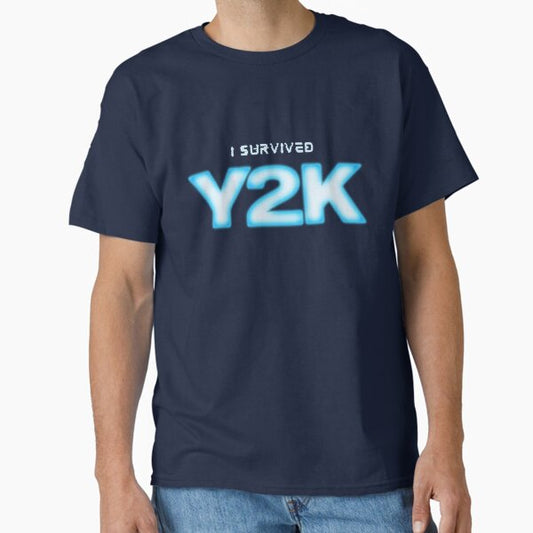I SURVIVED Y2K A24 Classic T-Shirt for Sale by itsmabad