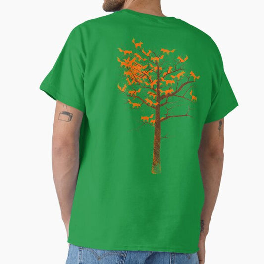Blazing Fox Tree Classic T-Shirt for Sale by 38Sunsets