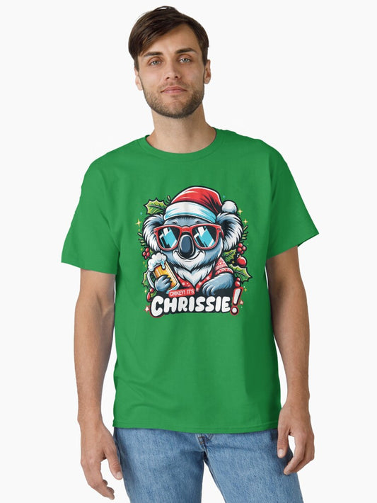 Crikey Its Chrissie Aussie Christmas Classic TShirt T-Shirt | Vintage Christmas Look | Top Pick For Gifting