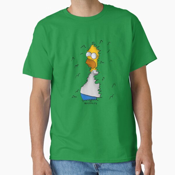 Homer in the bushes Classic T-Shirt for Sale by Olistabs