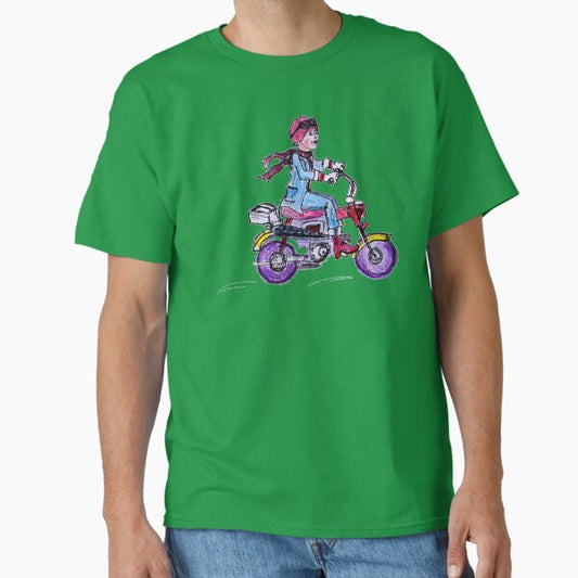 Biker Girl Classic T-Shirt for Sale by circuitsnap