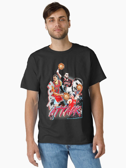 Zach Attack Classic T-shirt | Trendy Graphic Tee | Casual Unisex T-shirt
