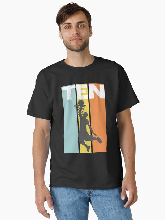 10th Birthday Basketball Player Classic T-shirt | Premium Basketball Jersey | Fan Edition Apparel