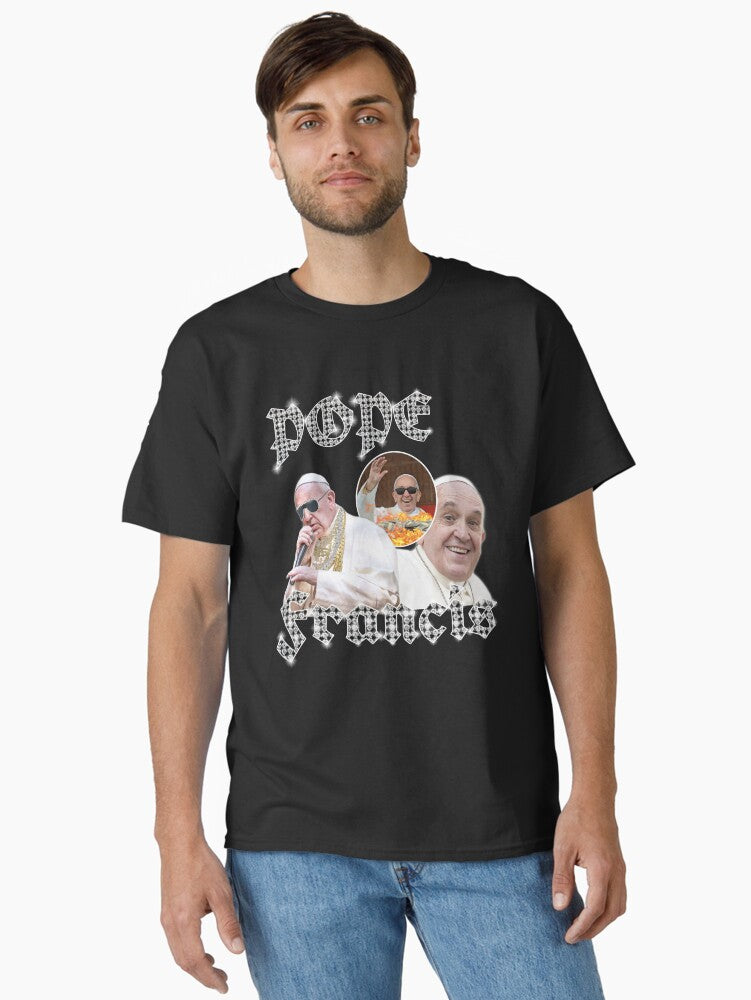 POPE FRANCIS VINTAGE RAP TEE Classic T-Shirt T-Shirt | Trending Design | Must-Have Style