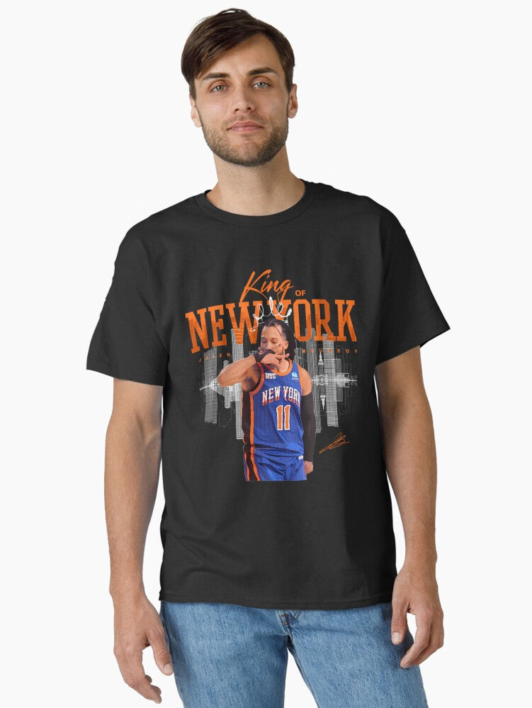 Jalen Brunson King Of New York Classic T-shirt | Trendy Graphic Tee | Casual Unisex T-shirt