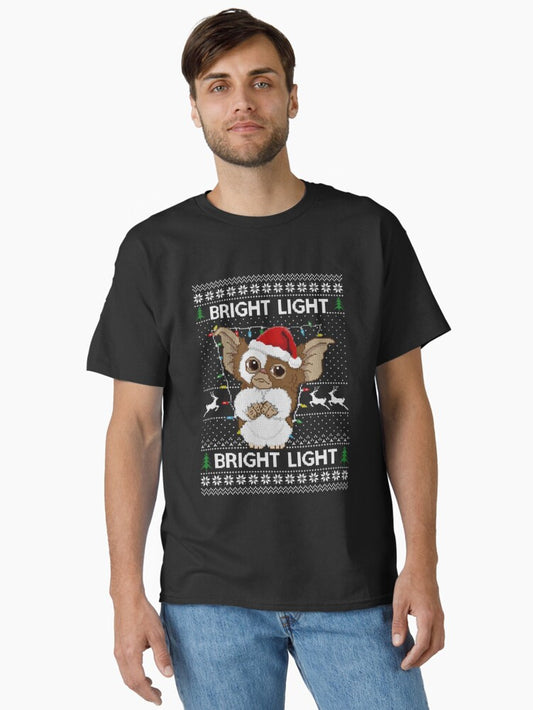 Bright Light Gremlins Christmas Pattern Classic TShirt T-Shirt | Best-Selling Design | Great For Christmas Season
