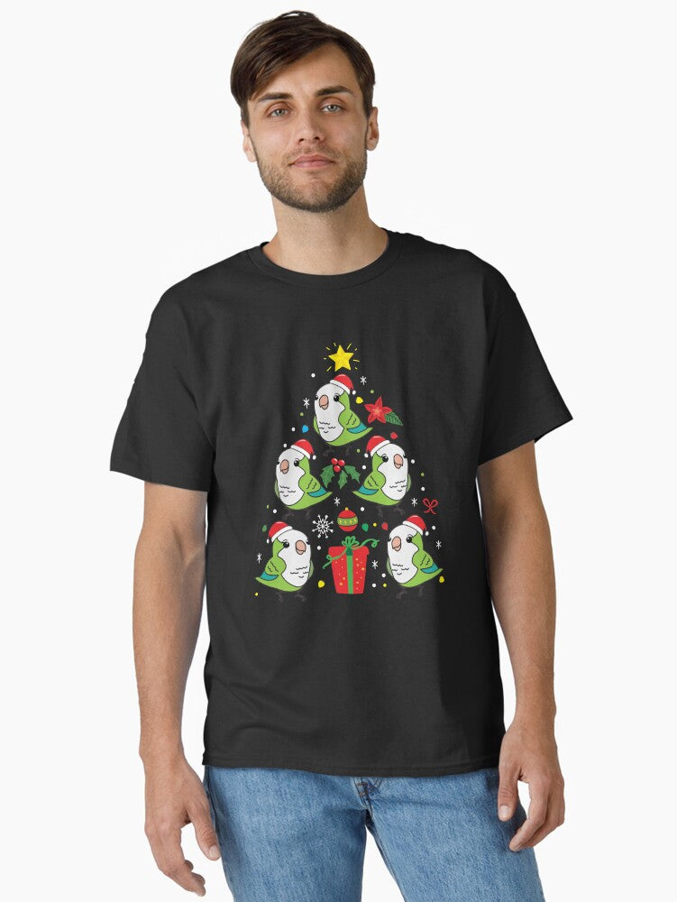 Quaker Parrot Christmas Ornament Tree Classic TShirt T-Shirt | Holiday Edition | Great For Christmas Season