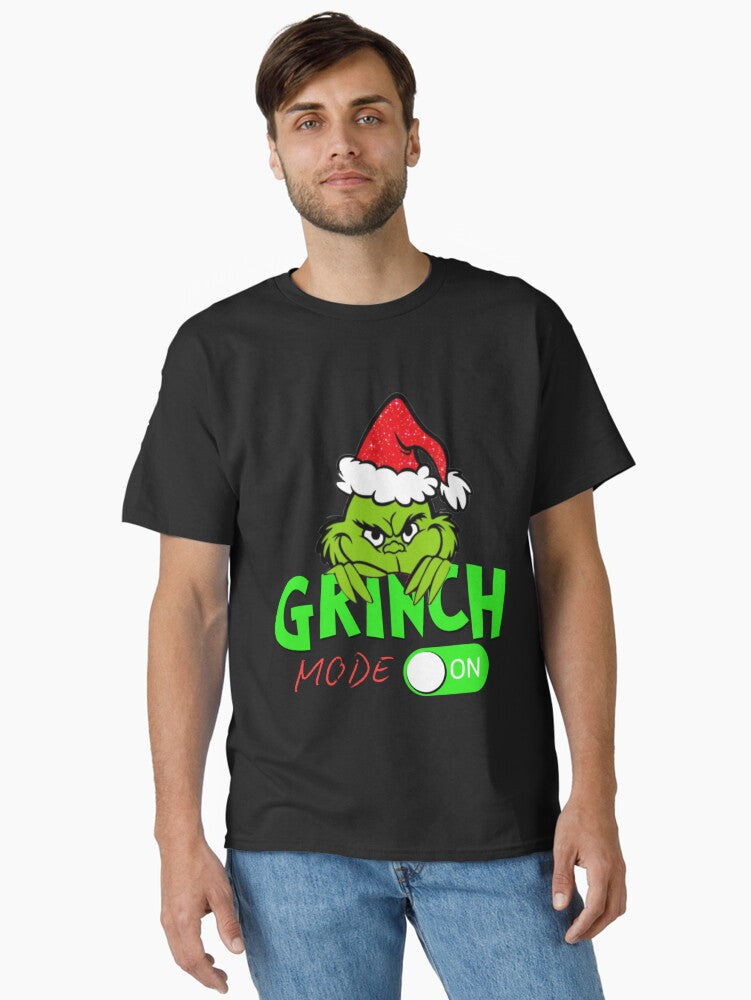 Grinch Mode On Funny Christmas Holiday Attitude Design Classic TShirt T-Shirt | Top Trending Graphic | Trending Festive Apparel