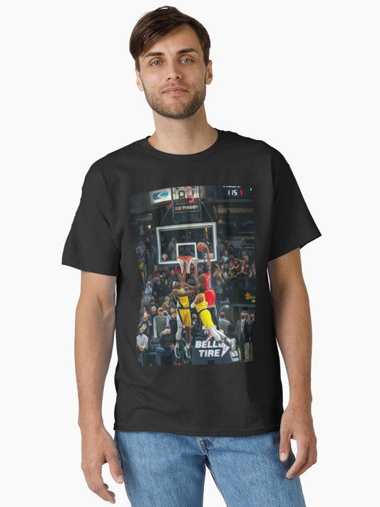 Ayo Dosunmu Poster Dunk Against Two Classic T-shirt | Trendy Graphic Tee | Casual Unisex T-shirt