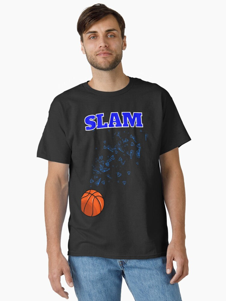 Slam Shattered Backboard Classic T-shirt | Trendy Graphic Tee | Casual Unisex T-shirt