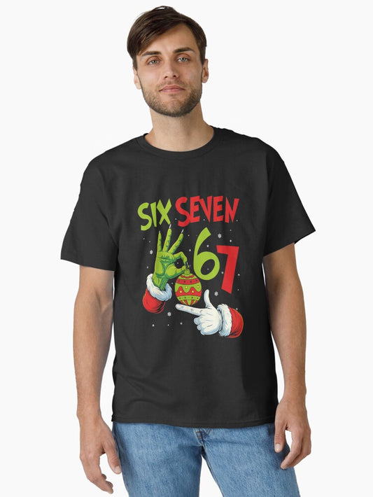 Trending Six Seven Meme 6 7 Christmas 67 Classic TShirt T-Shirt | Top Trending Graphic | Perfect For Daily Wear