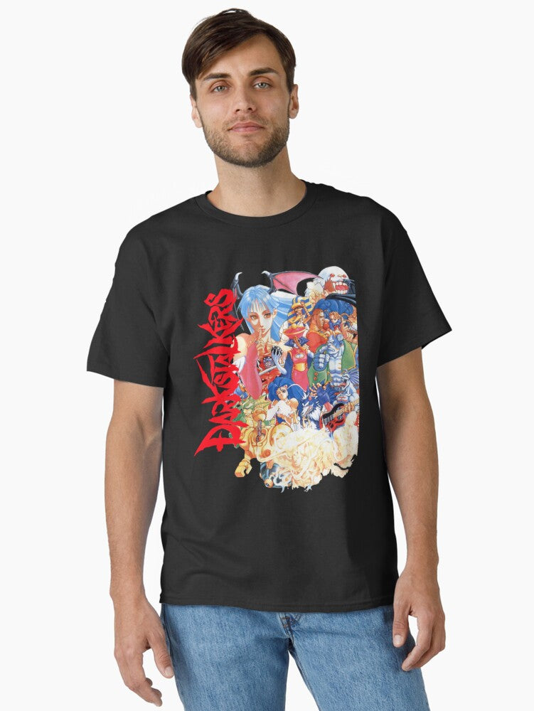 Darkstalkers - Characters T-shirt Classic T-shirt | Trendy Graphic Tee | Casual Unisex T-shirt