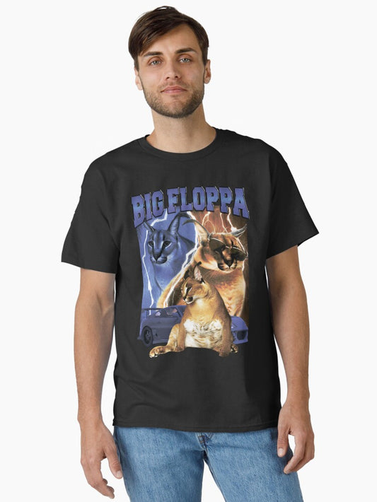 Big Floppa Vintage Rap Classic T-shirt | Trendy Graphic Tee | Casual Unisex T-shirt