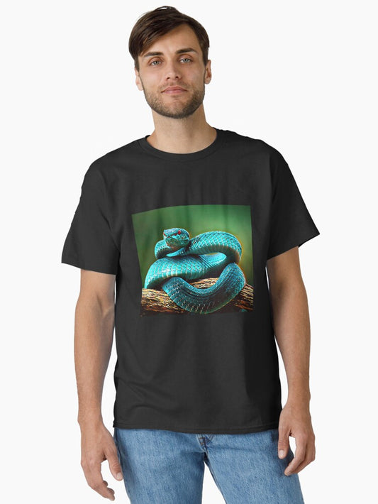 Blue Viper Snake Classic T-Shirt T-Shirt | Premium Graphic | Trending Now
