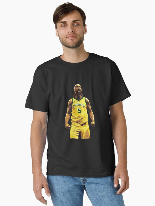 Patty Mills Boomers Australia Basketball Classic T-shirt | Trendy Graphic Tee | Casual Unisex T-shirt