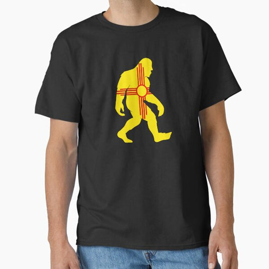 New Mexico Zia Symbol Bigfoot  Classic T-Shirt for Sale by trc0321