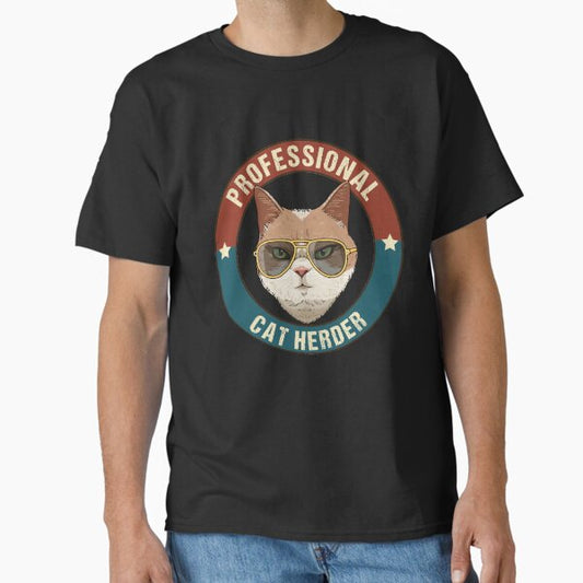 Professional Cat Herder Classic T-Shirt for Sale by nookworker