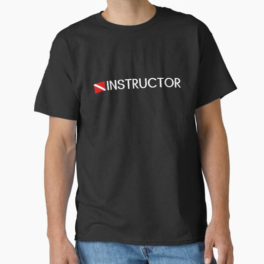 Diving: Instructor & Diving Flag Classic T-Shirt for Sale by MilitaryCandA