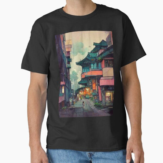 "Asian Lofi Street" Classic T-Shirt for Sale by meshhead