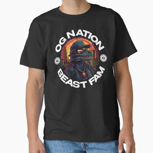 OG Nation, Beast Fam | Anime Streetwear | Hip Hop Fashion, Urban OG Nation, Beast Fam | Anime Streetwear | Hip Hop Fashion, Urban clothing Classic T-Shirt for Sale by blissira