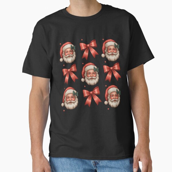 Coquette Santa Red Bows Christmas Classic T-Shirt for Sale by LeeEvans222