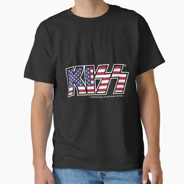 KISS (USA Flag Logo) Classic T-Shirt for Sale by Logic72