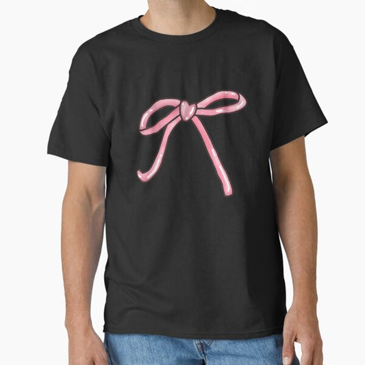Coquette Aesthetic Pink Bow Classic T-Shirt for Sale by RiebbonzzArt
