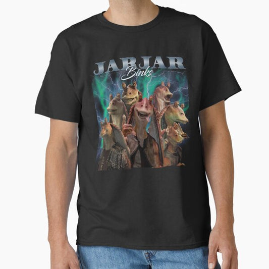 Jar Jar Retro Tribute Classic T-Shirt for Sale by MoonBuckets