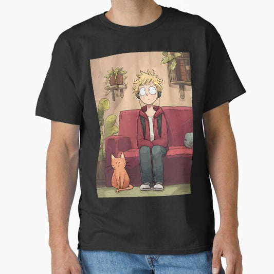 "Cozy Lofi Boy" Classic T-Shirt for Sale by bapupa