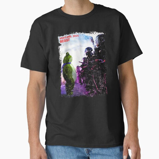 Resist Portland Frog Protest,Anti ICE Anti Fascism Vintage Activist , Resistance Classic T-Shirt for Sale by FerminVigo