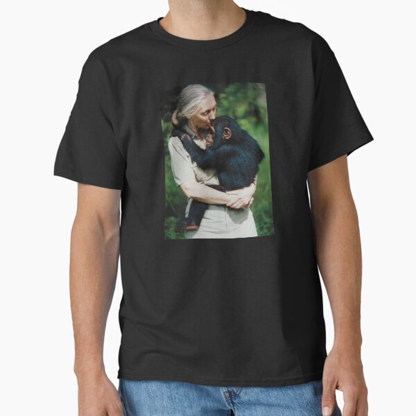 "Jane Goodall Chimp" Classic T-Shirt for Sale by msmeylin