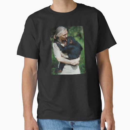 "Jane Goodall Chimp" Classic T-Shirt for Sale by msmeylin