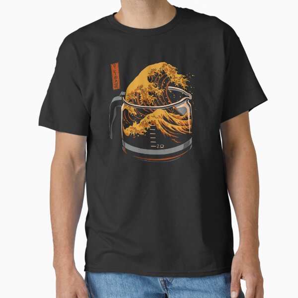 "The Great Wave of Coffee" Classic T-Shirt for Sale by Gloopz