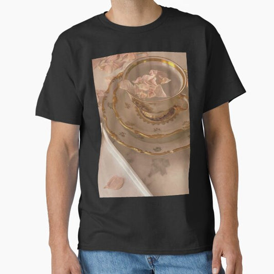 Coquette - Rose Tea - Oil Painting Classic T-Shirt for Sale by Sab1324